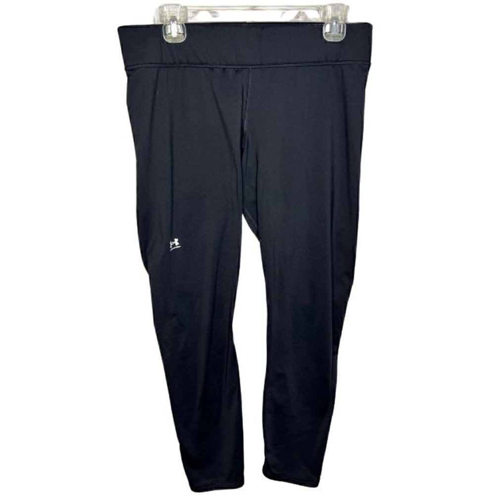 Under Armour Black Thermal Warm Athletic Leggings (Womens XL)